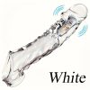 Large Cock Ringwith Vibrator Ring - white